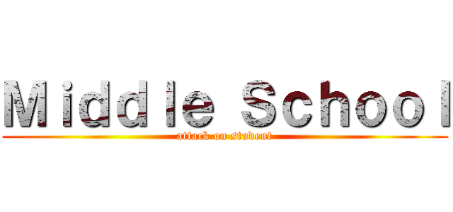 Ｍｉｄｄｌｅ Ｓｃｈｏｏｌ (attack on student)