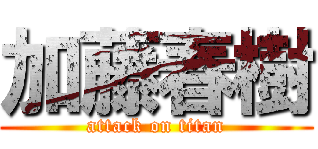 加藤春樹 (attack on titan)