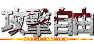 攻擊自由 (strike freedom)
