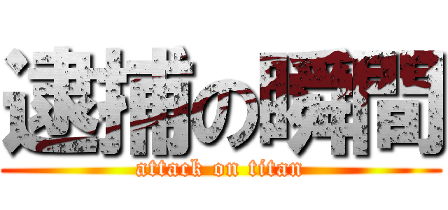 逮捕の瞬間 (attack on titan)