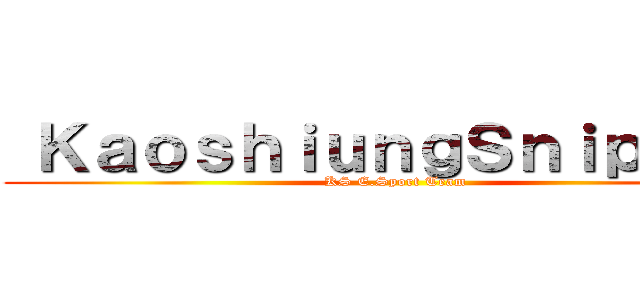  ＫａｏｓｈｉｕｎｇＳｎｉｐｅｒ． (KS E.Sport Team)