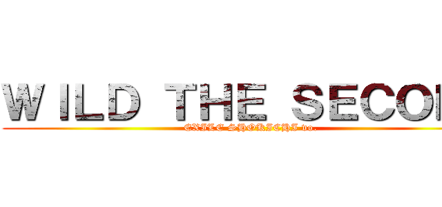 ＷＩＬＤ ＴＨＥ ＳＥＣＯＮＤ (EXILE SHOKICHI vo.)