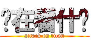 你在看什么 (attack on titan)