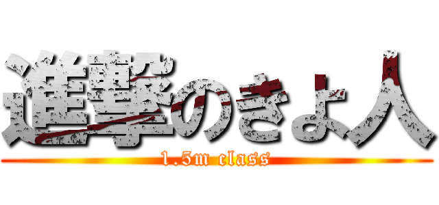 進撃のきよ人 (1.5m class)