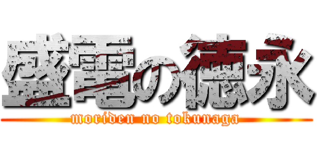 盛電の徳永 (moriden no tokunaga)