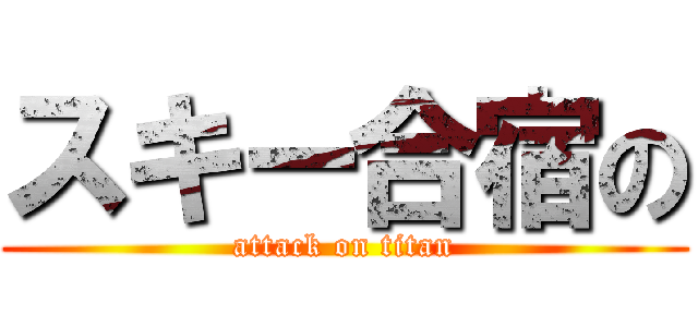 スキー合宿の (attack on titan)