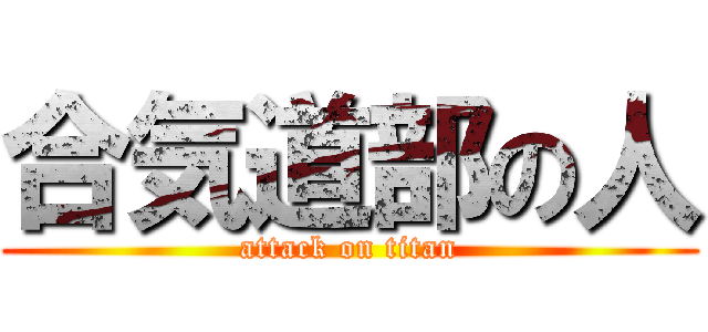 合気道部の人 (attack on titan)