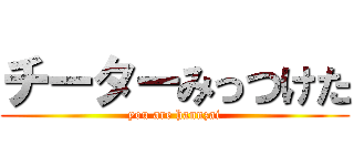 チーターみっつけた (you are hannzai)