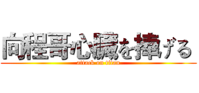 向程哥心臓を捧げる  (attack on titan)