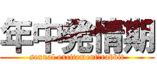 年中発情期 (sexual excitement　rabbit)
