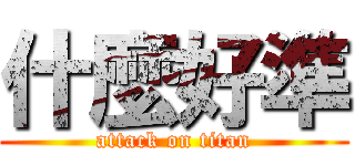 什麼好準 (attack on titan)