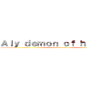 Ａｌｙ ｄｅｍｏｎ ｏｆ ｈｅａｖｅｎ (attack on titan)