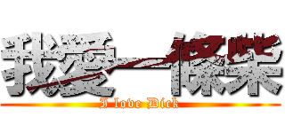 我愛一條柴 (I love Dick)