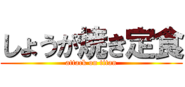 しょうが焼き定食 (attack on titan)