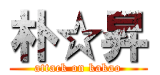 朴☆昇 (attack on kakao)