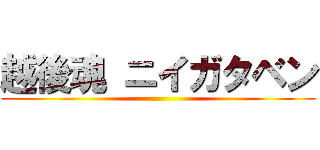 越後魂 ニイガタベン ()