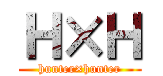 Ｈ×Ｈ (hunter×hunter)