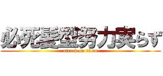 必死髪型努力実らず (attack on titan)