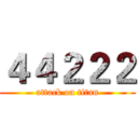 ４４２２２ (attack on titan)