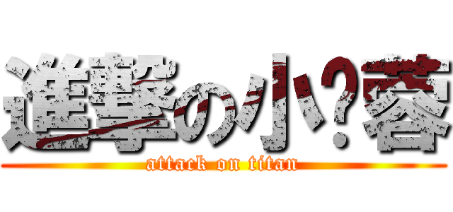 進撃の小琬蓉 (attack on titan)