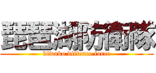 琵琶湖防衛隊 (biwako diffence force)