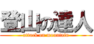 登山の達人 (attack on mountain)