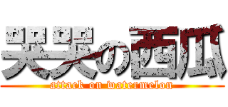 哭哭の西瓜 (attack on watermelon)