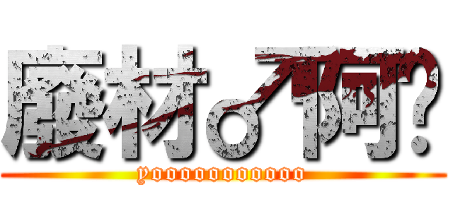 廢材♂阿卡 (yooooooooooo)