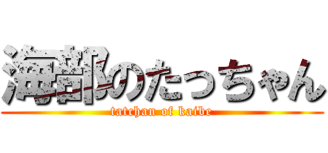 海部のたっちゃん (tatchan of kaibe)