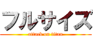 フルサイズ (attack on titan)