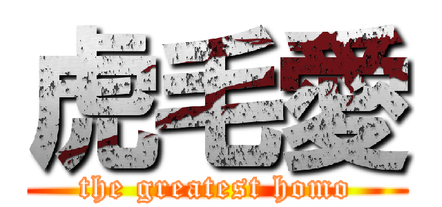 虎毛愛 (the greatest homo)