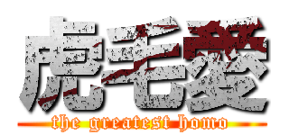 虎毛愛 (the greatest homo)