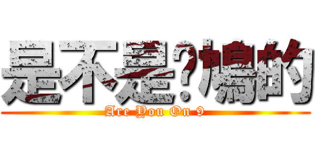 是不是戆鳩的 (Are You On 9)