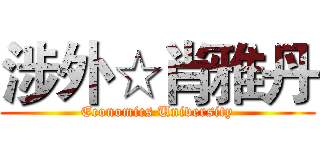 涉外☆肖雅丹 (Economics University)