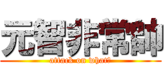 元智非常帥 (attack on what?)