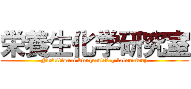 栄養生化学研究室 (Nutritional biochemistry laboratory)