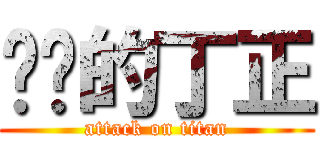 进击的丁正 (attack on titan)