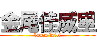 金尾佳威里 (kanao kairi)