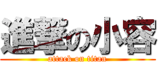 進撃の小容 (attack on titan)