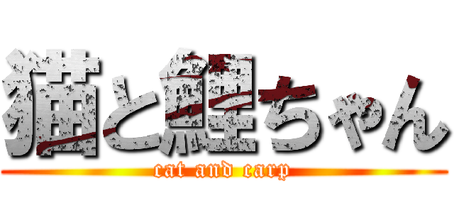 猫と鯉ちゃん (cat and carp)