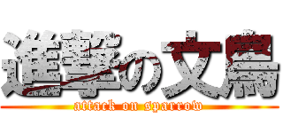 進撃の文鳥 (attack on sparrow)