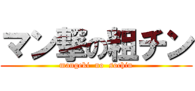 マン撃の粗チン (mangeki  no  sochin)