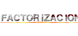 ＦＡＣＴＯＲＩＺＡＣＩＯＮ  (RUTTBEL)