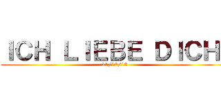 ＩＣＨ ＬＩＥＢＥ ＤＩＣＨ  (31/12/13)