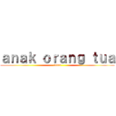 ａｎａｋ ｏｒａｎｇ ｔｕａ (lulus)