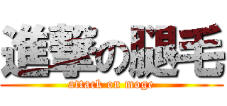 進撃の腿毛 (attack on moge)