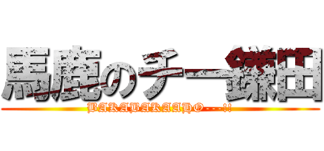 馬鹿のチー鎌田 (BAKABAKAAHO---!!)