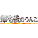 帰宅後のうんこ ()