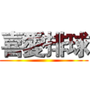 喜愛排球 ()