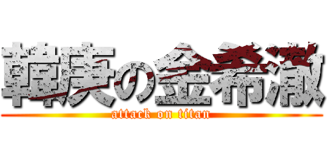 韓庚の金希澈 (attack on titan)